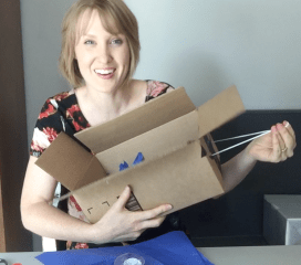 piñata box with hanger